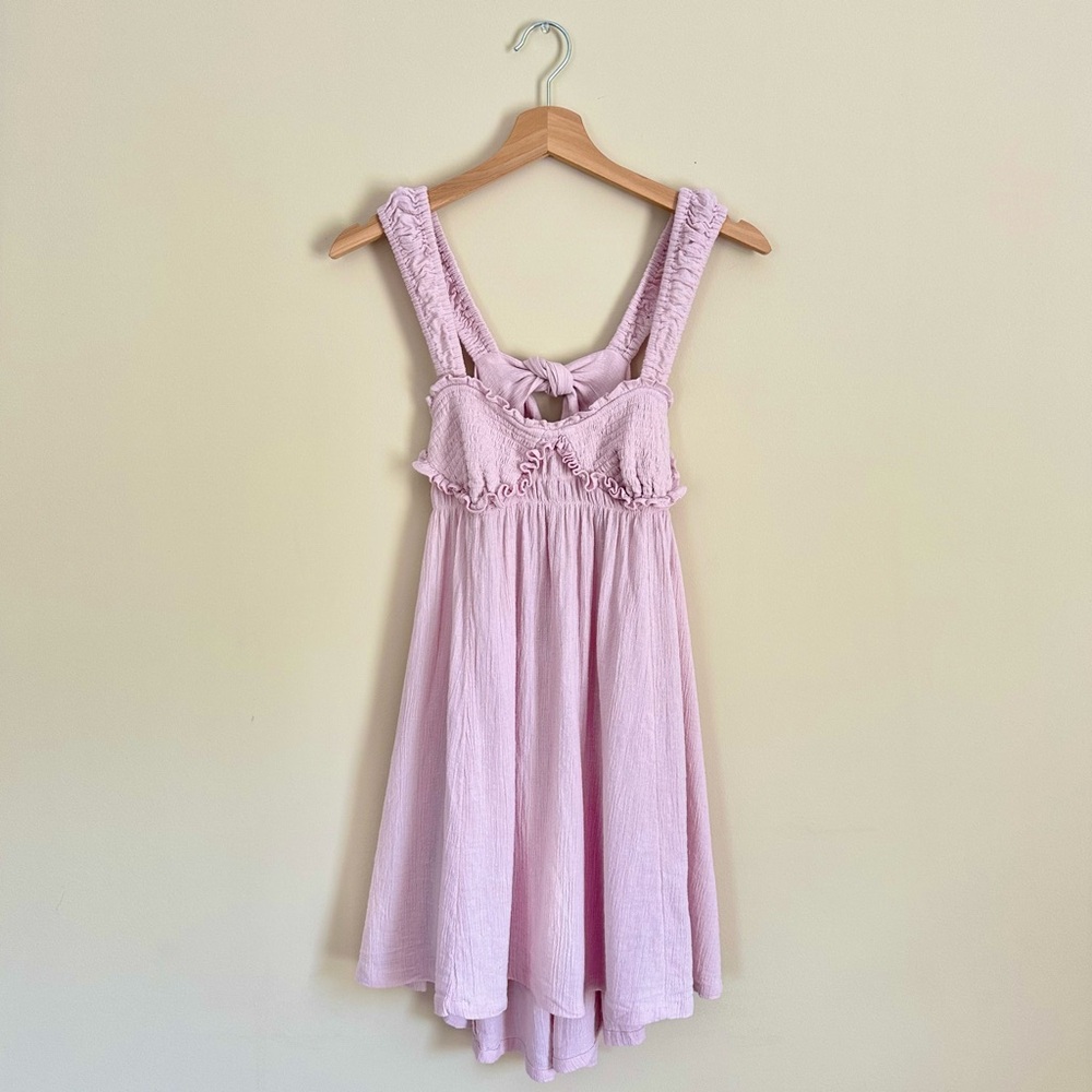 Free People Blissful Breeze Mini Dress Lilac